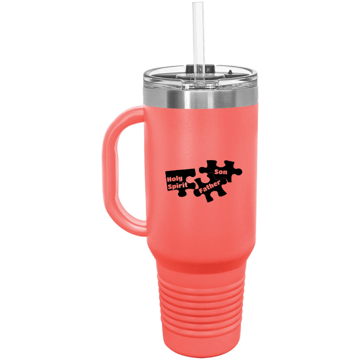Father Son & Holy Spirit Religious Polar Camel 40 oz Tumbler with Handle & Straw
