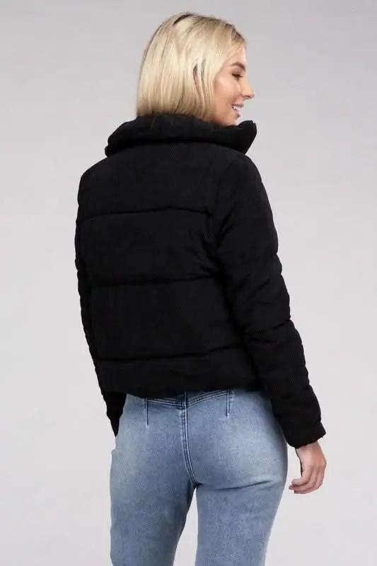 Jackets Ambiance Apparel Corduroy Zip-Up Jacket - Premium Quality Product | Fast Shipping & Returns