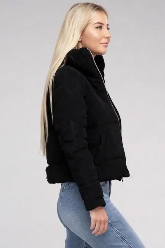 Jackets Ambiance Apparel Corduroy Zip-Up Jacket - Premium Quality Product | Fast Shipping & Returns