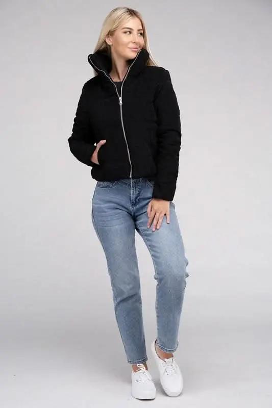 Jackets Ambiance Apparel Corduroy Zip-Up Jacket - Premium Quality Product | Fast Shipping & Returns