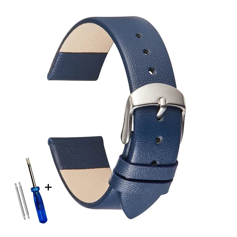 COROS PACE & APEX Classic Leather Band with Silver Buckle