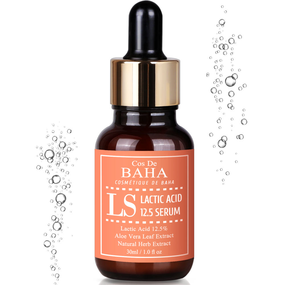 Cos De BAHA LS Lactic Acid 12.5% Face Peel Serum with HA 30ml