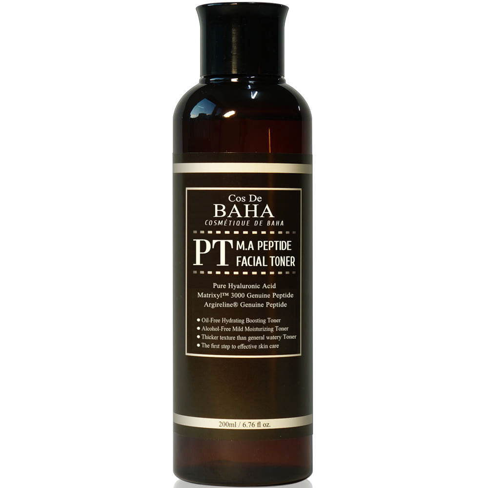 Cos De BAHA PT M.A Peptide Facial Toner (Peptide Complex Facial Toner with Matrixyl 3000 & Argireline) 200ml