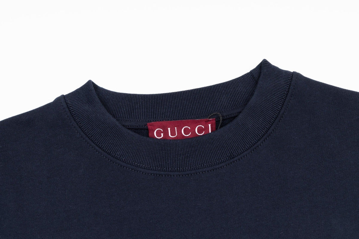 Cotton jersey sweatshirt with embroidery