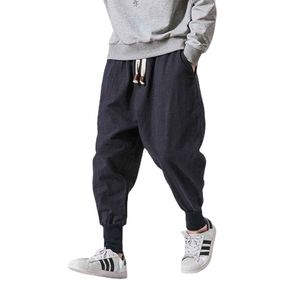 Cotton Linen Harem Pants for Boys and Men - # BOAA13410010