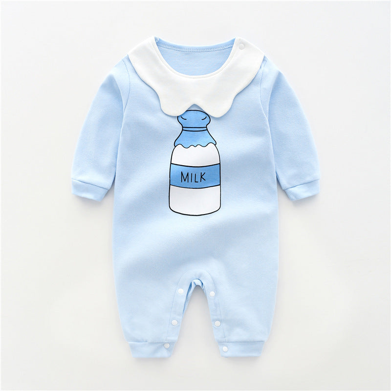 Cotton Long-Sleeve Baby Bodysuit | For Newborns - # BAAA21110070