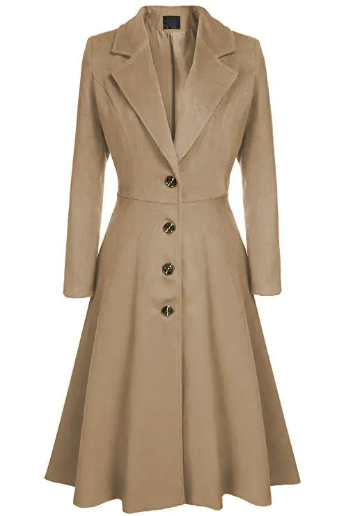 Women's Casual Long Sleeve Trench Coat - Fall 2018