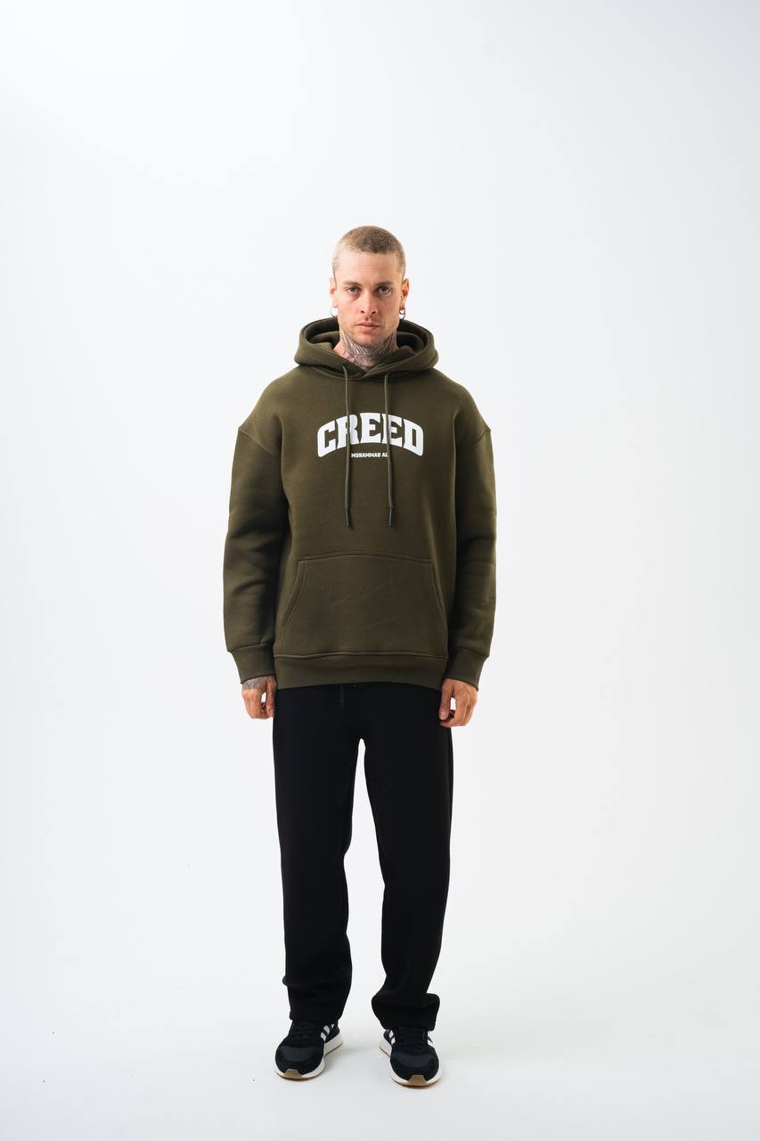 Oversize 'Creed' Muhammad Ali Graphic Hoodie - Boxing Inspired Streetwear Sweatshirt