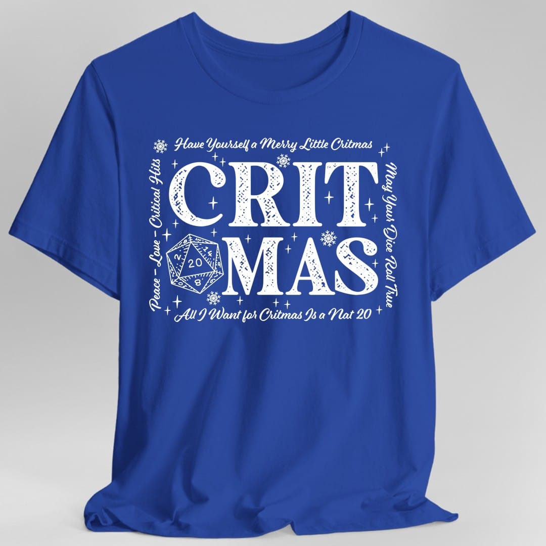 Critmas Word Art D20 T-Shirt