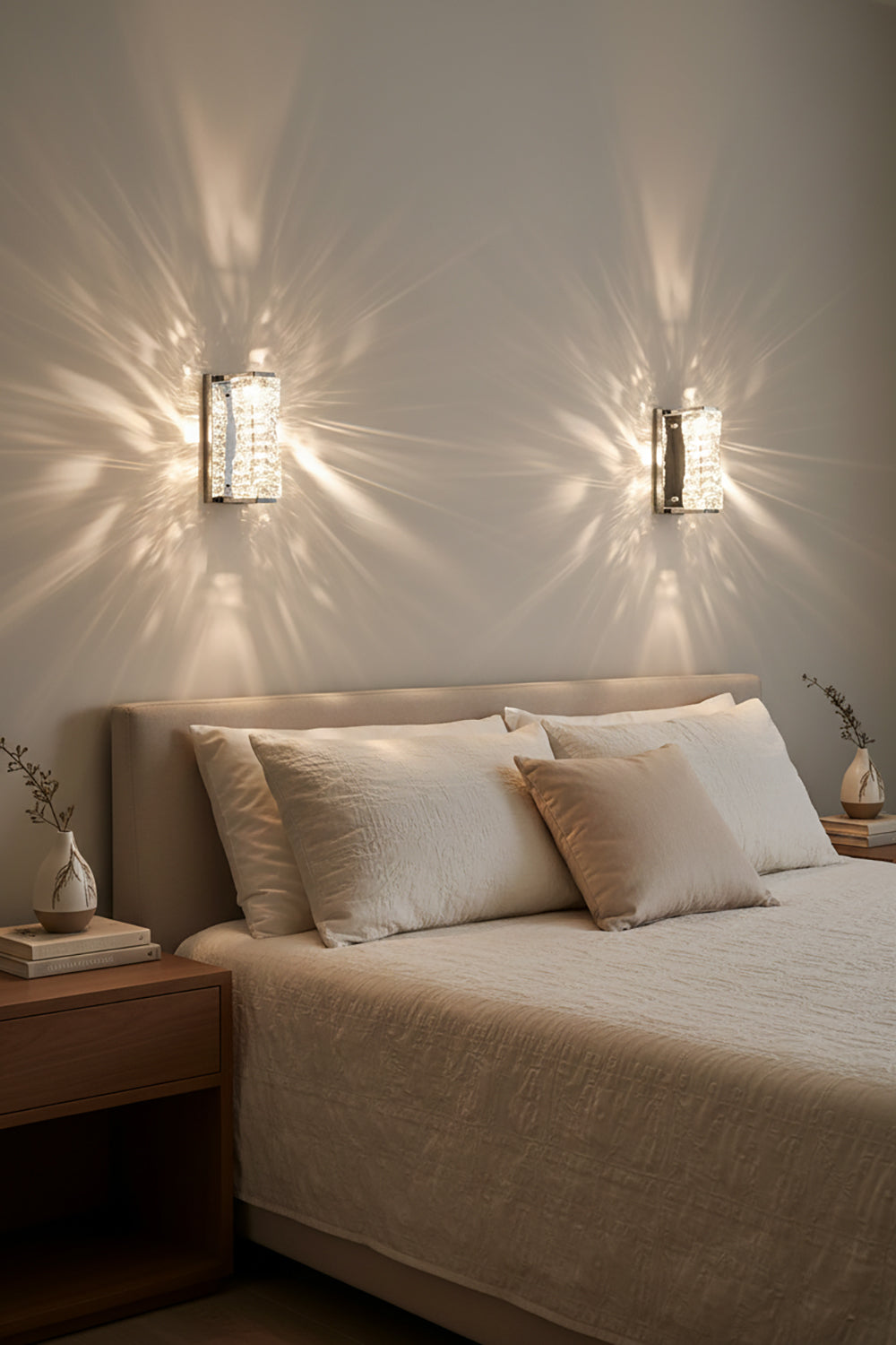 Aplique de pared laminado de cristal