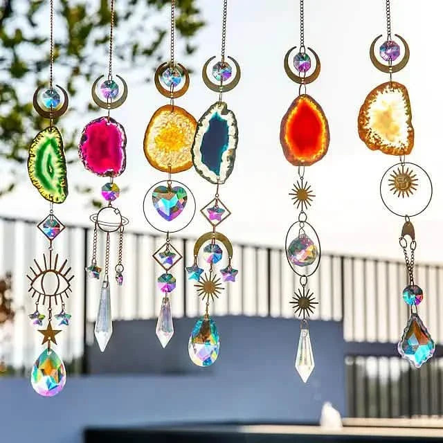 Crystal Sun Catcher Pendant Wind Chime Home Decor