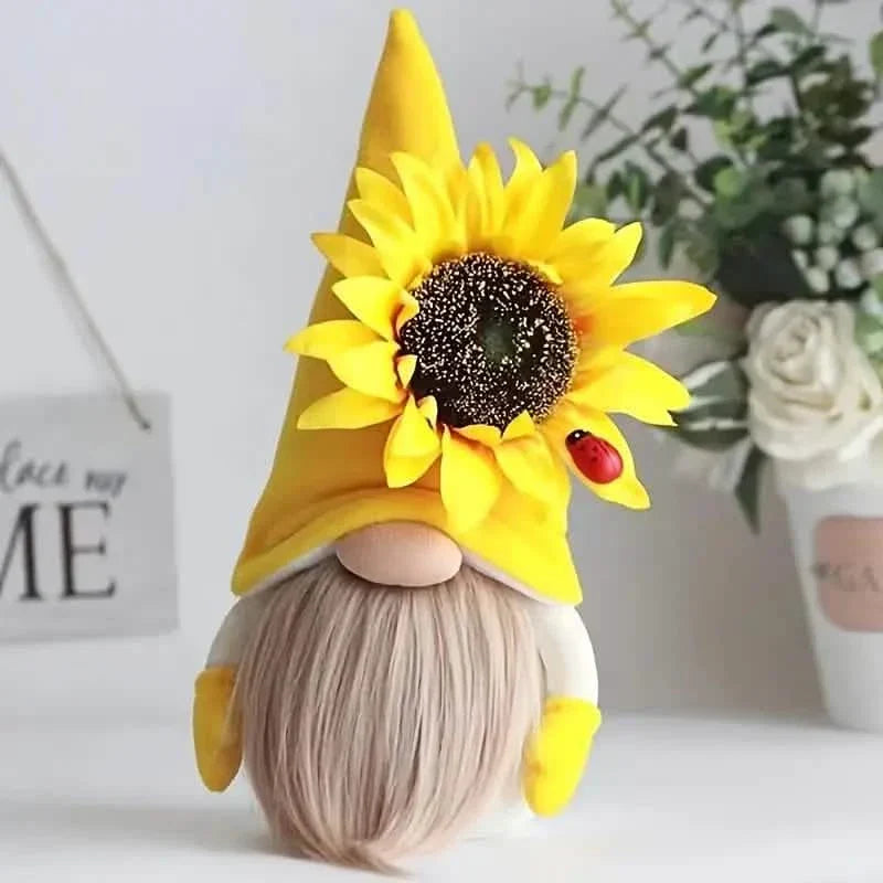 Cuddly Sunflower Bee Doll Ornament