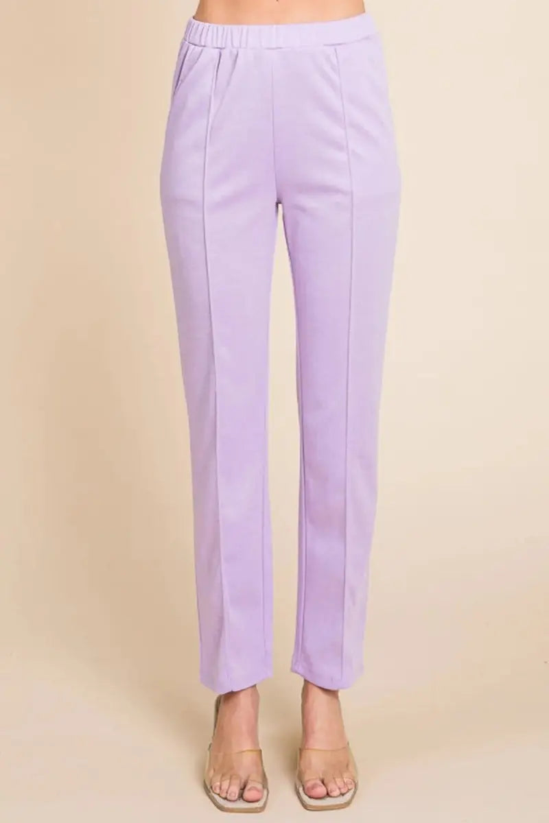 Trendsi Pin Tuck Slim Pants Women's Everyday Style Dress Pants Comfortable Fit