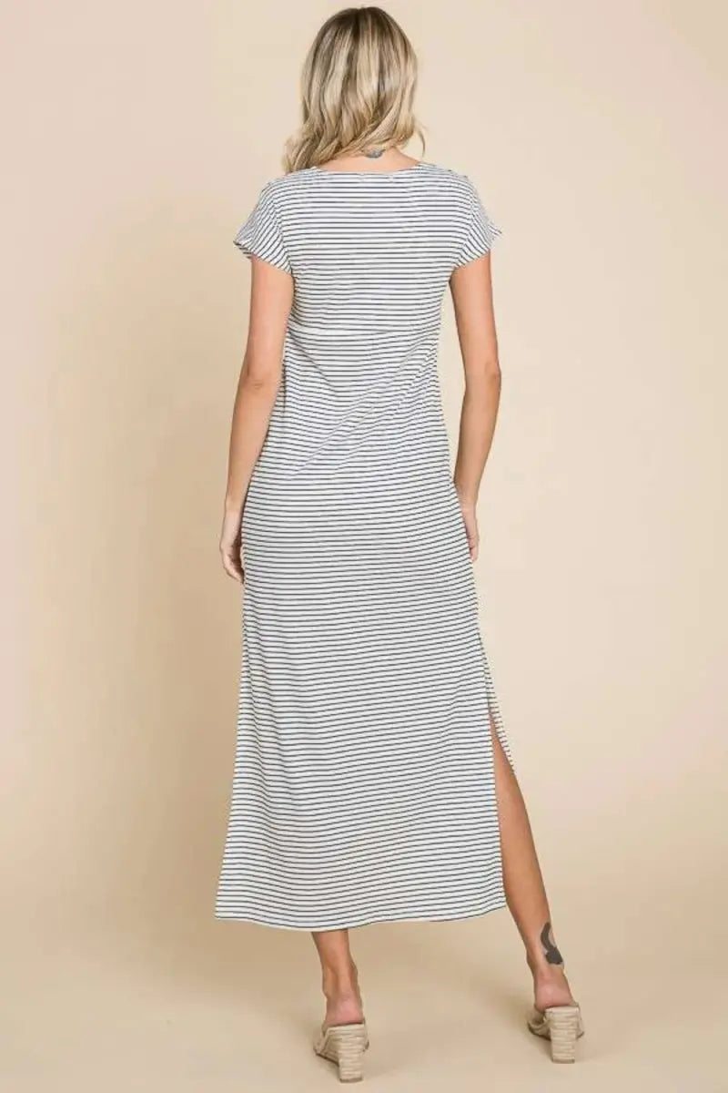 Dresses Trendsi Striped Twisted Dress Women's Casual Day Dress USA Shipped!