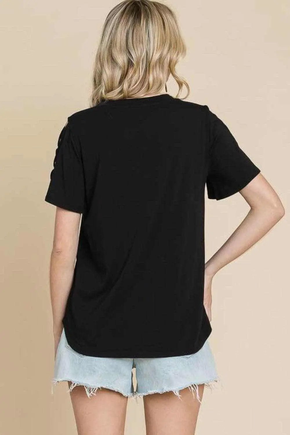 T-Shirts Trendsi usa - Culture Code crisscross tee, S-XL