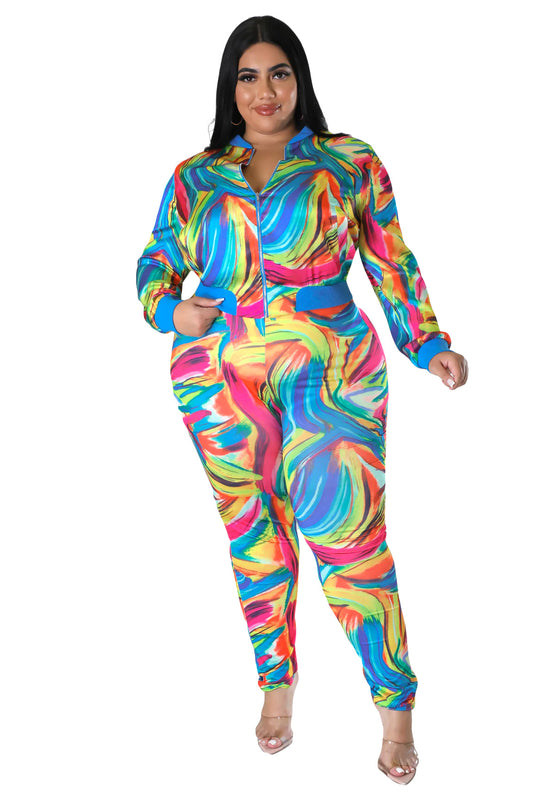 Conjunto de leggings de dos piezas para curvas