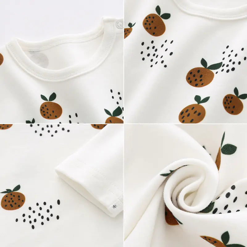 Cute Long Sleeve Cotton Pajama Set for Kids _ # BAAA81810023