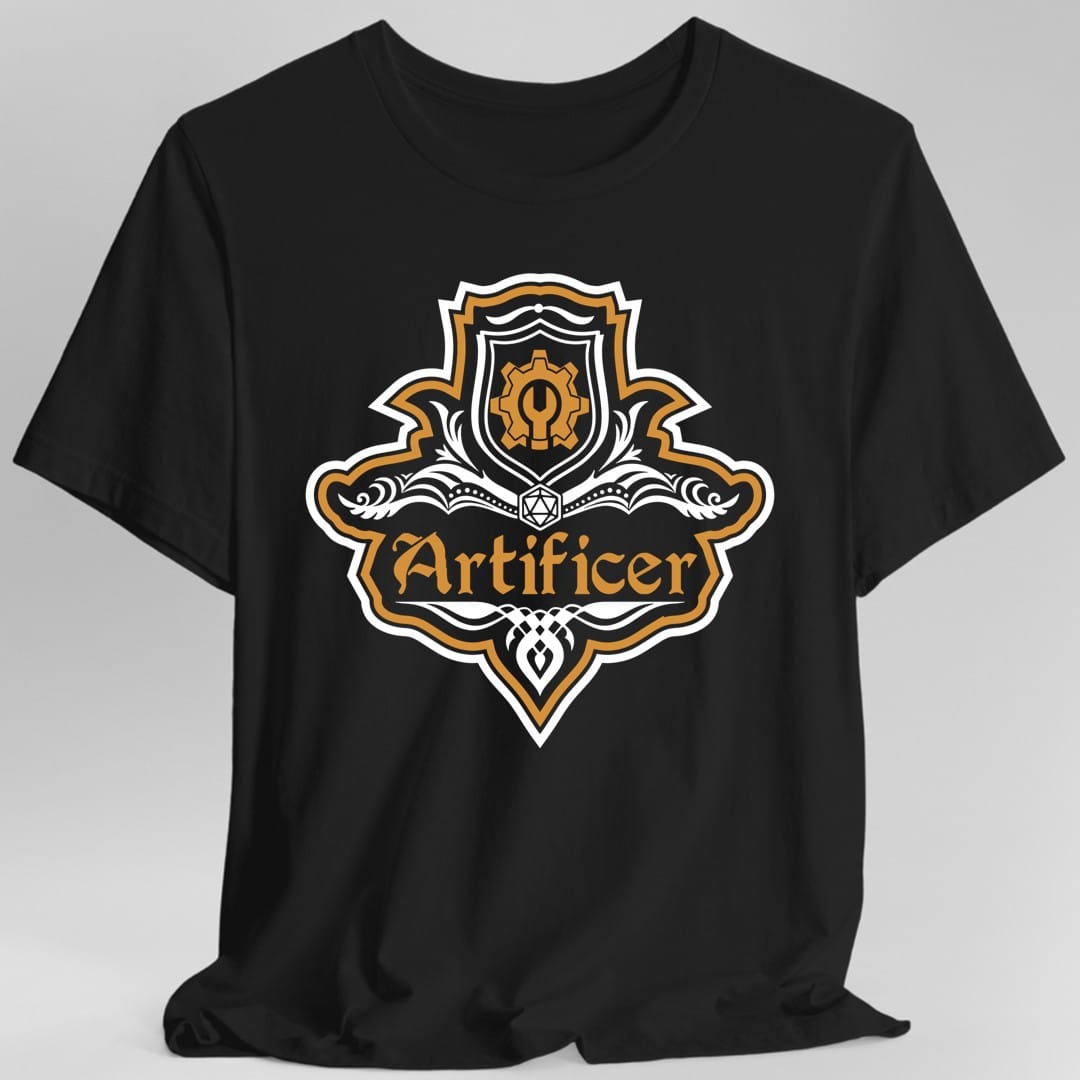 Camiseta con el emblema elegante de la clase Artífice de D&D