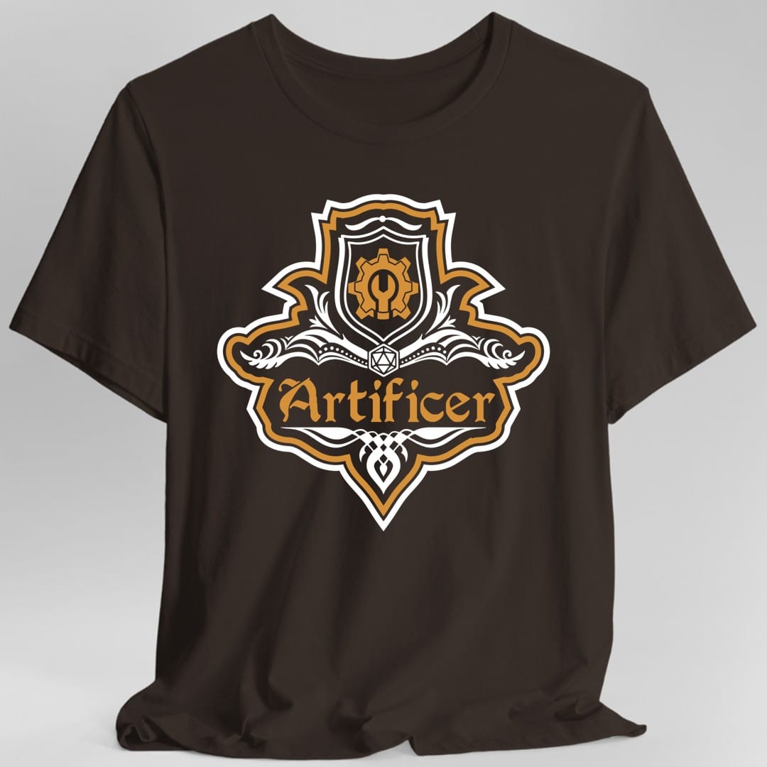 Camiseta con el emblema elegante de la clase Artífice de D&D