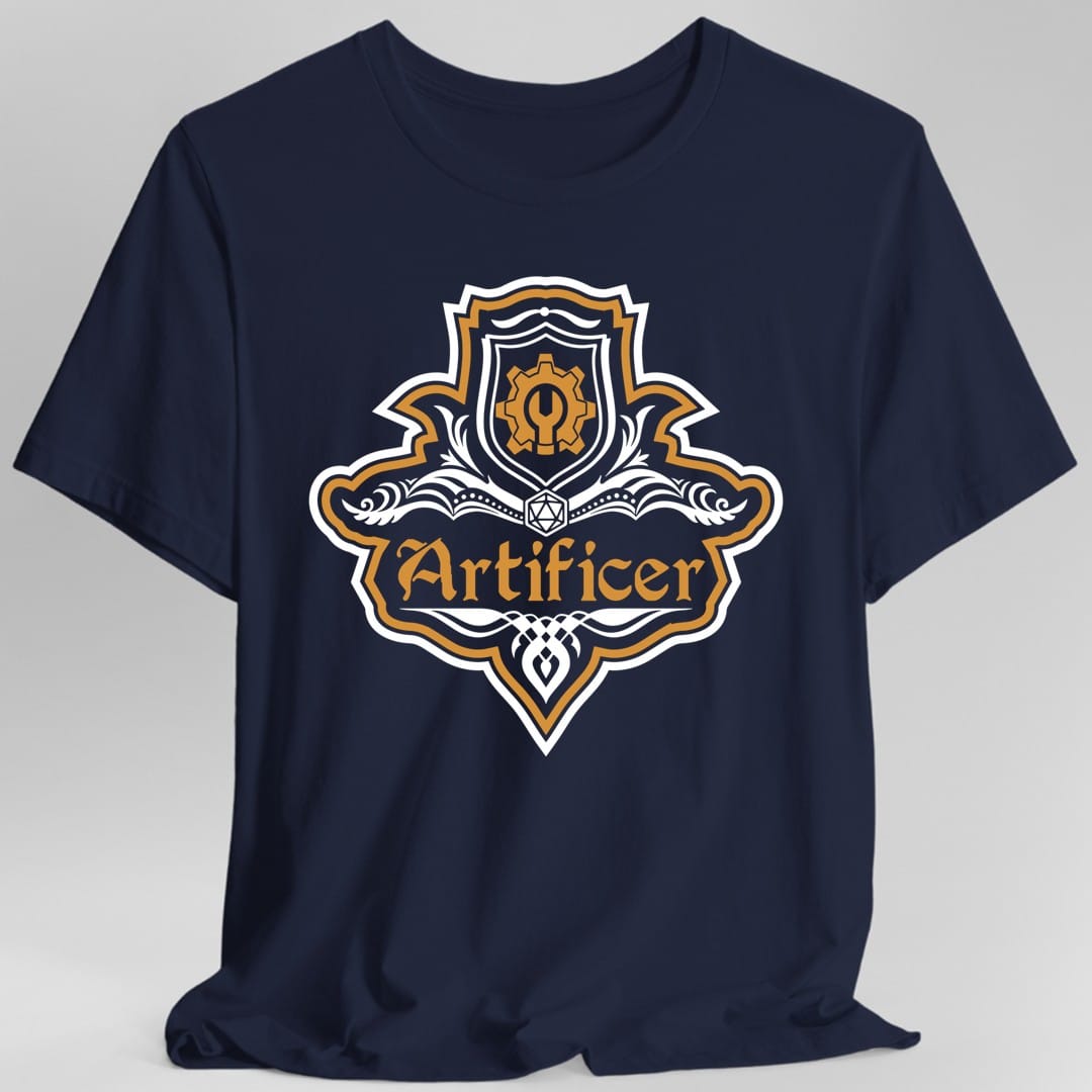 Camiseta con el emblema elegante de la clase Artífice de D&D