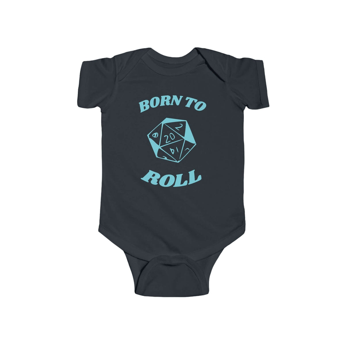 D&D Baby Onesie Born To Roll D20