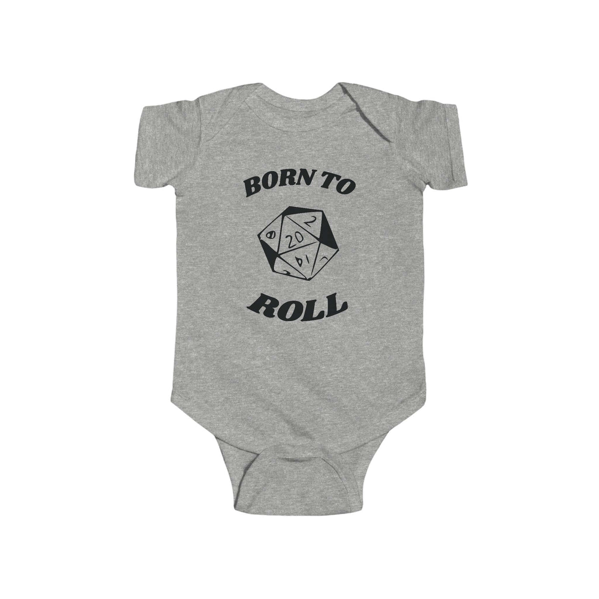 D&D Baby Onesie Born To Roll D20