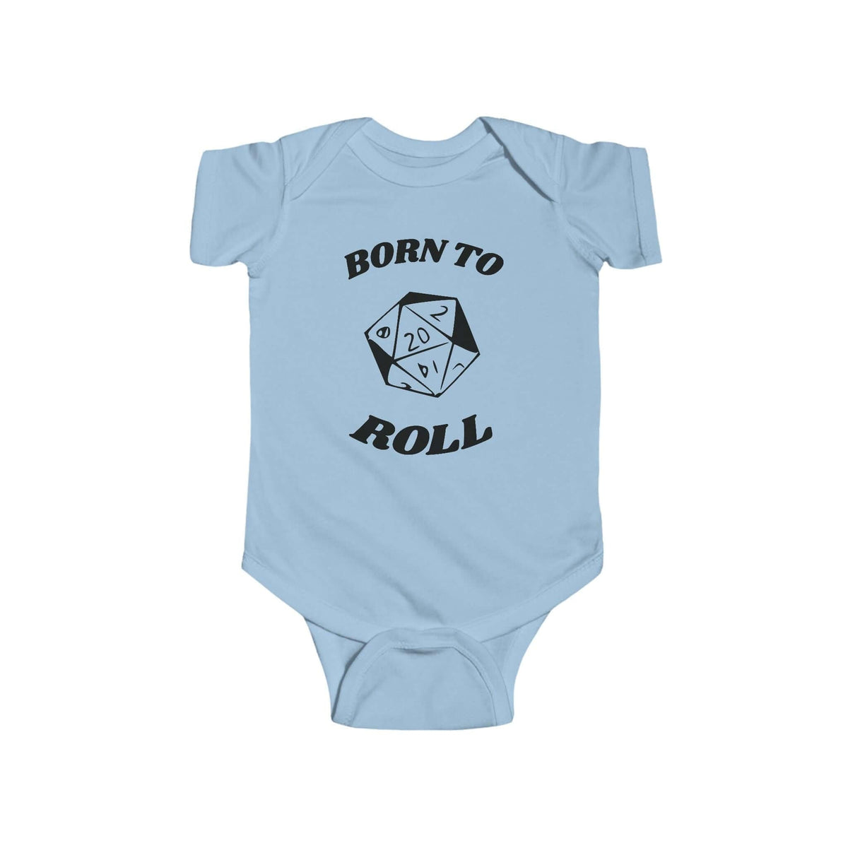 D&D Baby Onesie Born To Roll D20