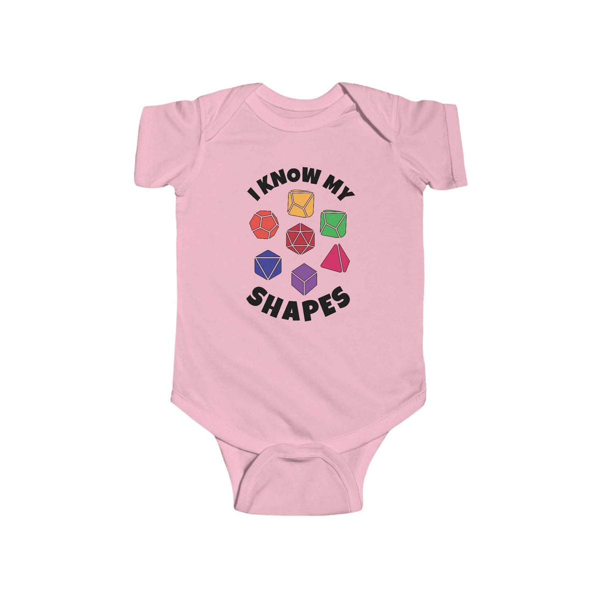 D&D Baby Onesie I know My Shapes