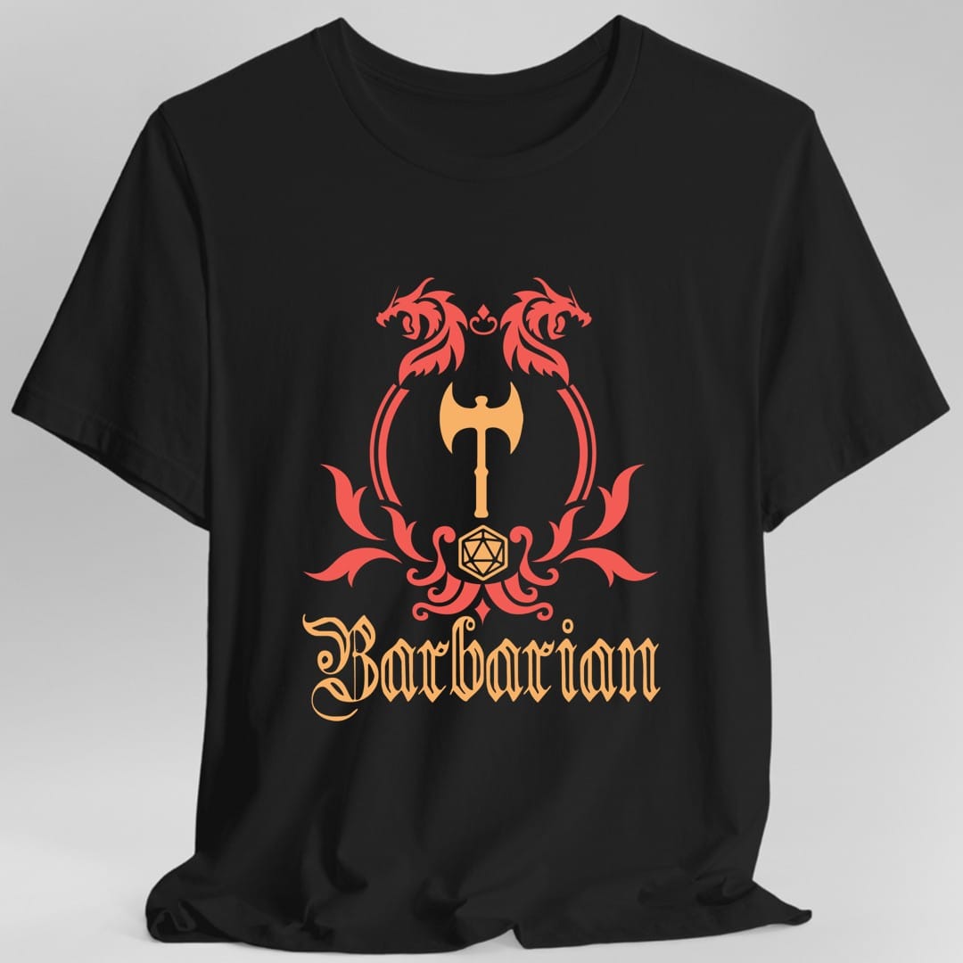 Camiseta con el emblema de la clase Bárbaro de D&D
