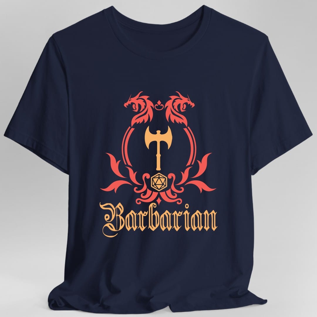 Camiseta con el emblema de la clase Bárbaro de D&D