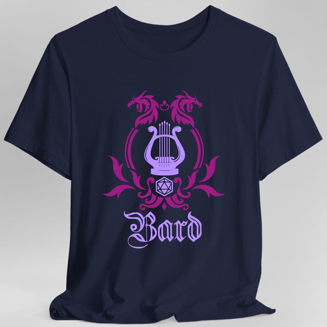 Camiseta con el emblema de la clase Bardo de D&D