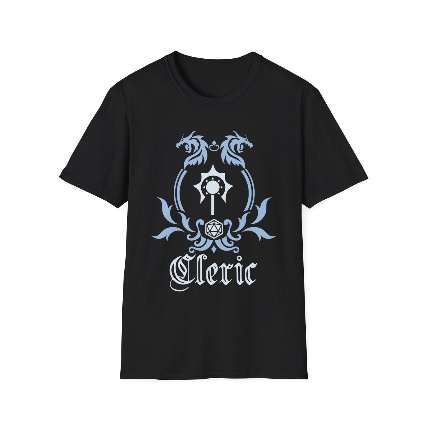 Camiseta con el emblema de la clase Clérigo de D&D