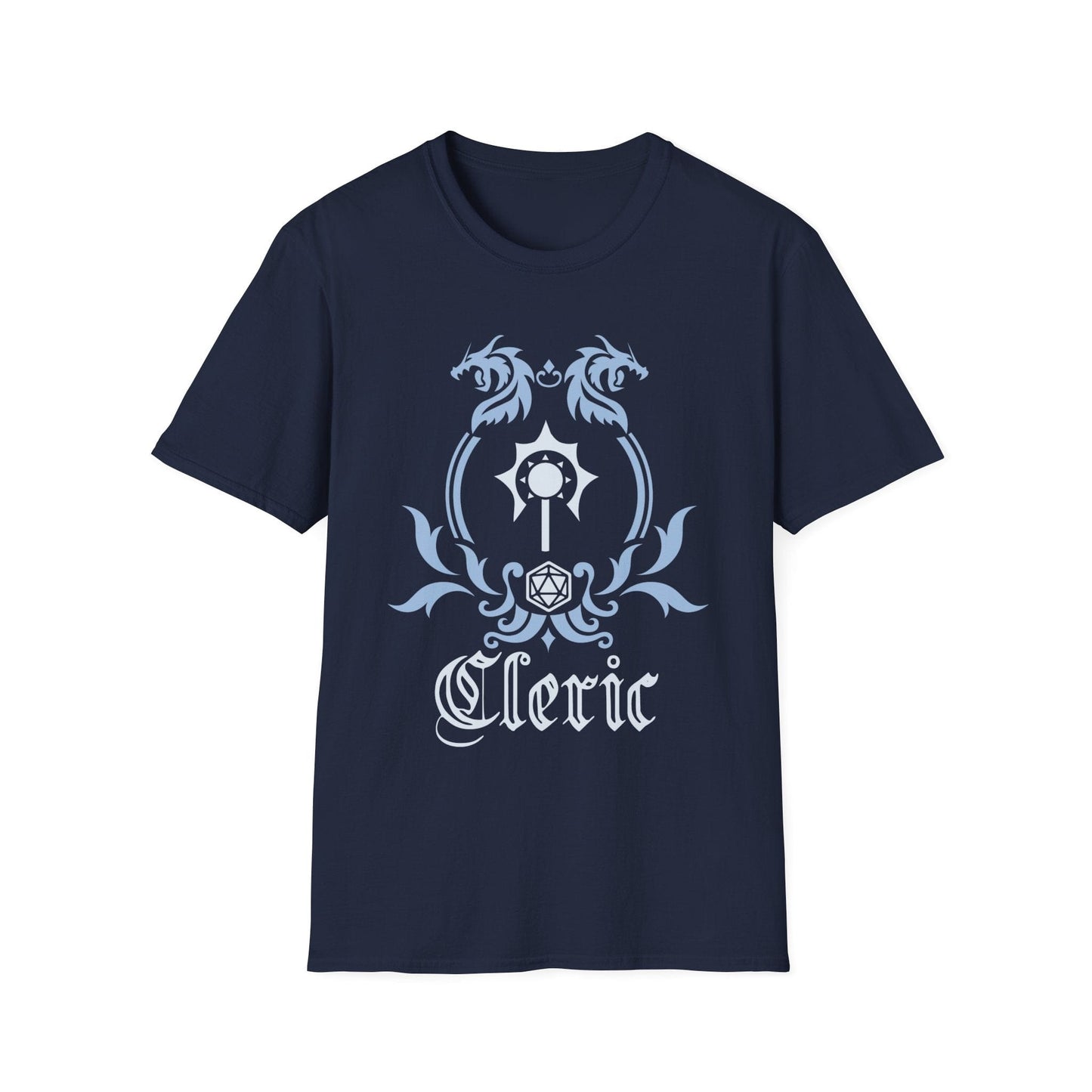 Camiseta con el emblema de la clase Clérigo de D&D