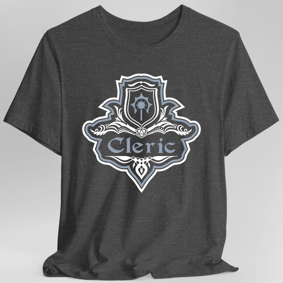 Camiseta con el elegante emblema de la clase Clérigo de D&D