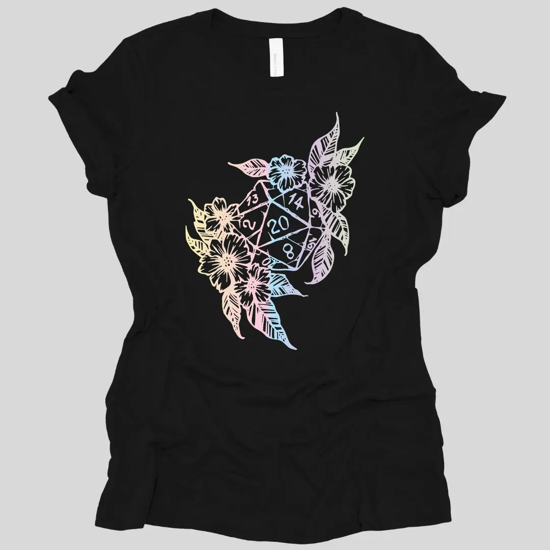 D&D D20 Dice Flower Women's T-shirt