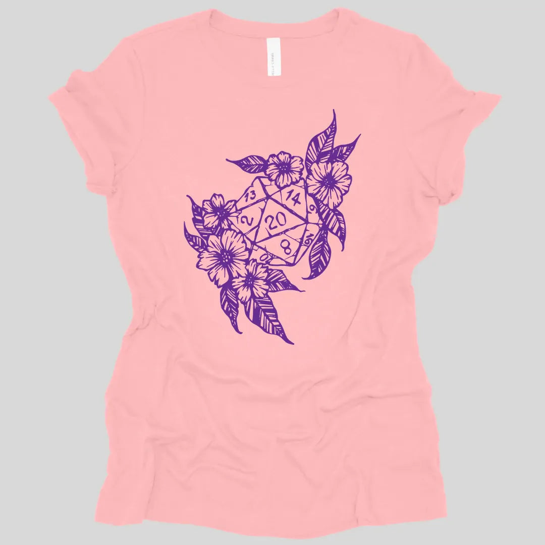 D&D D20 Dice Flower Women's T-shirt