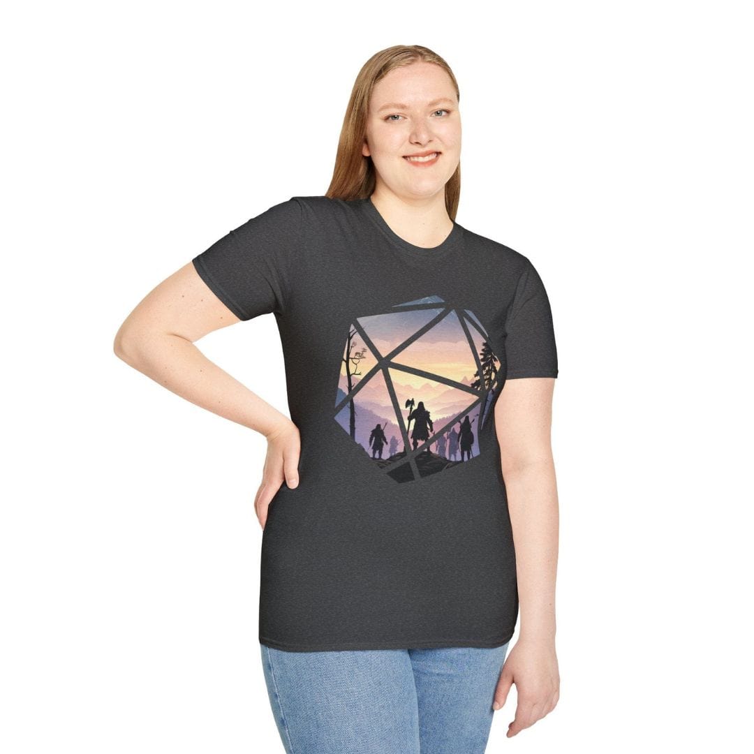 Camiseta Dungeons & Dragons D20 horizontal