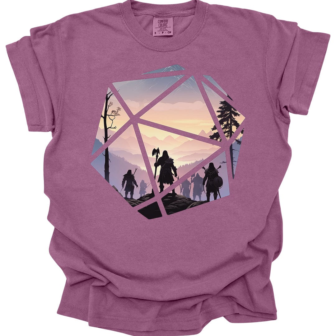 D&D D20 Landscape T-shirt - Comfort Colors