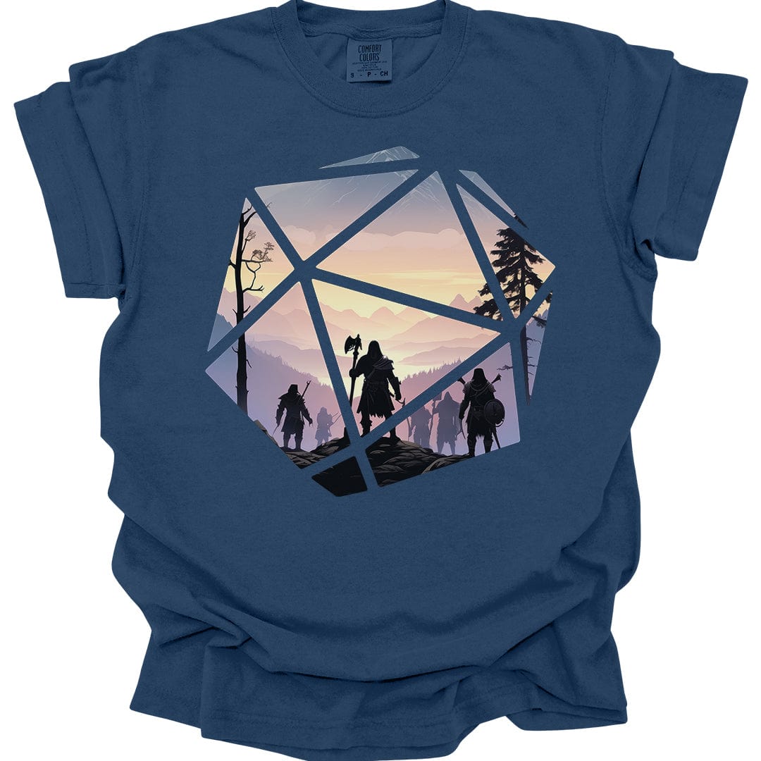 D&D D20 Landscape T-shirt - Comfort Colors