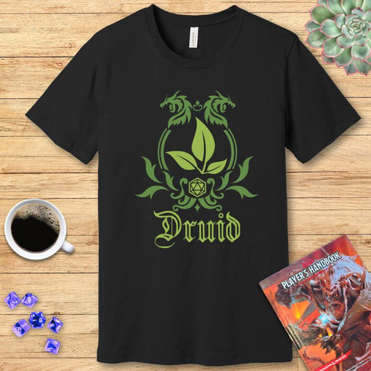 Camiseta con el emblema de la clase de druida de D&D