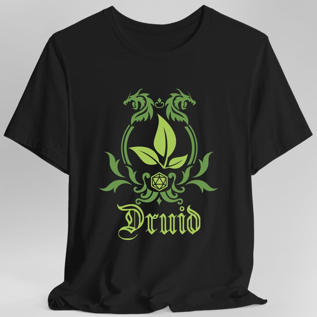 Camiseta con el emblema de la clase de druida de D&D