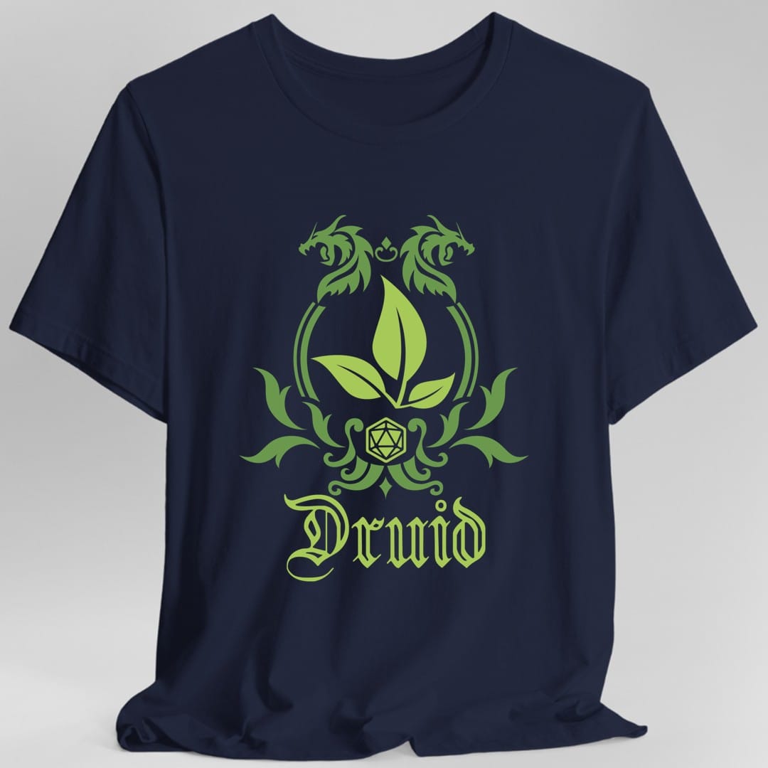 Camiseta con el emblema de la clase de druida de D&D