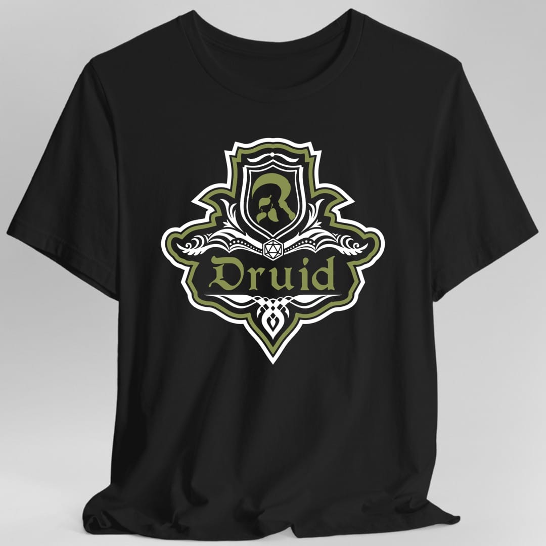 Camiseta con Emblema de Lujo de la Clase Druida de D&D