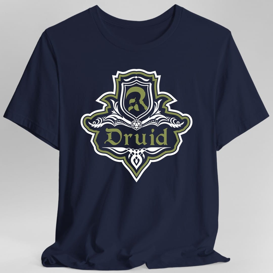 Camiseta con Emblema de Lujo de la Clase Druida de D&D