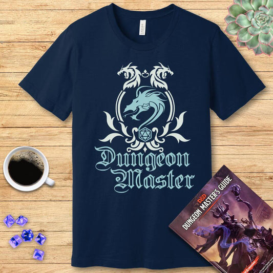 Camiseta con emblema de Dungeon Master (DM) de D&D
