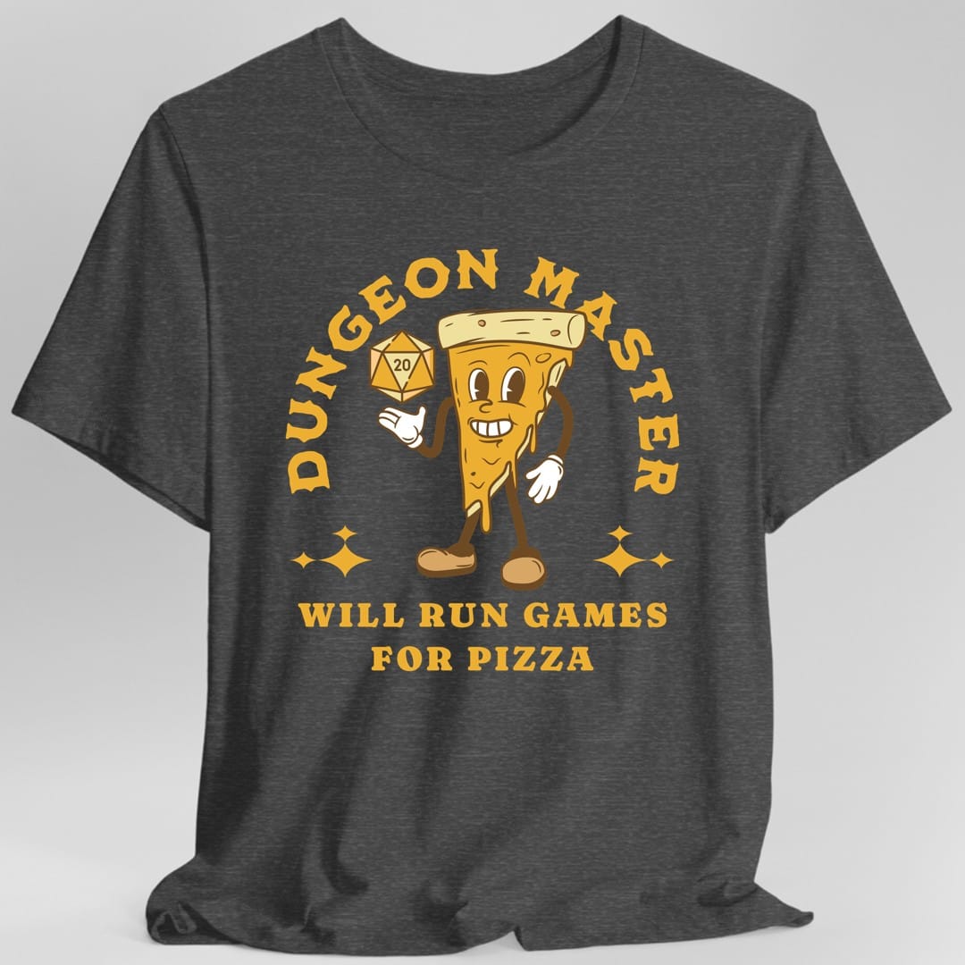 Camiseta de Dungeon Master de D&D para pizza