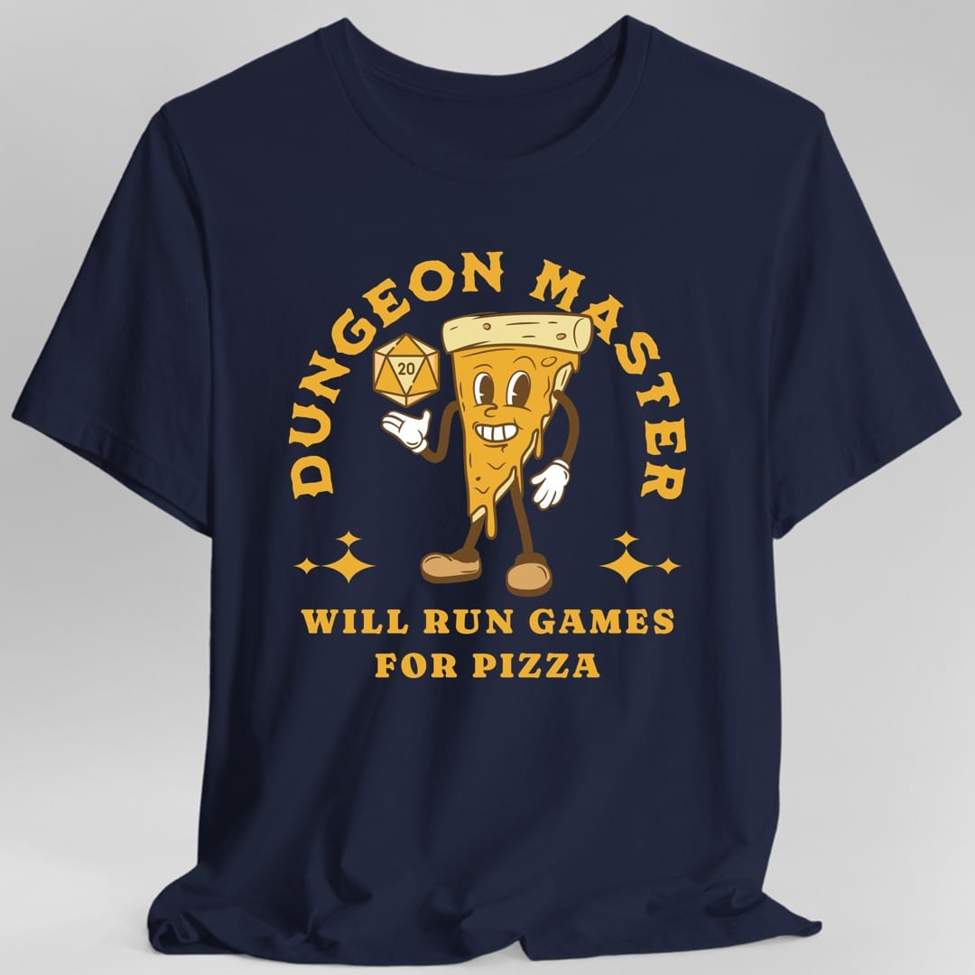 Camiseta de Dungeon Master de D&D para pizza