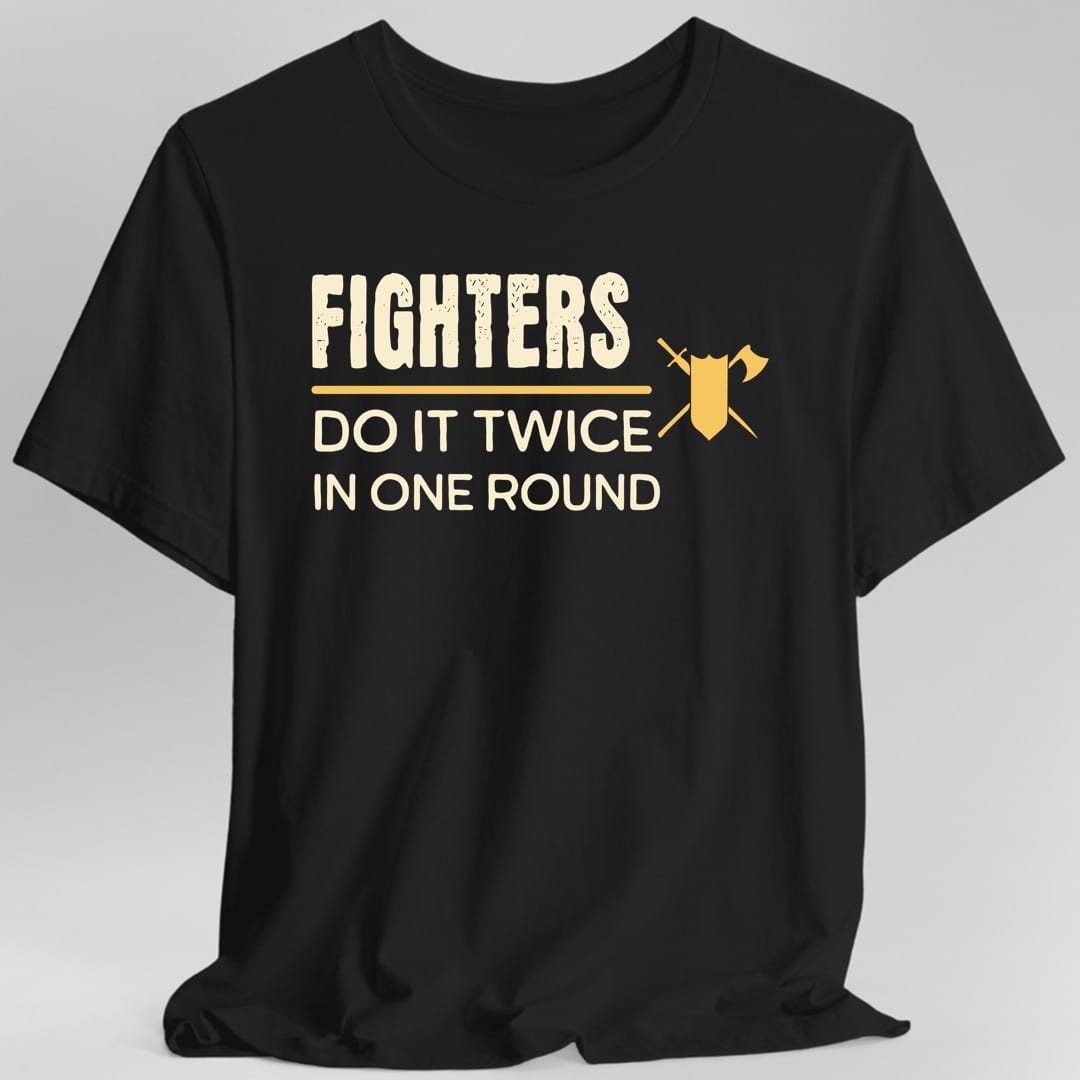 Camiseta de "Los luchadores de DnD lo hacen con estrategia"
