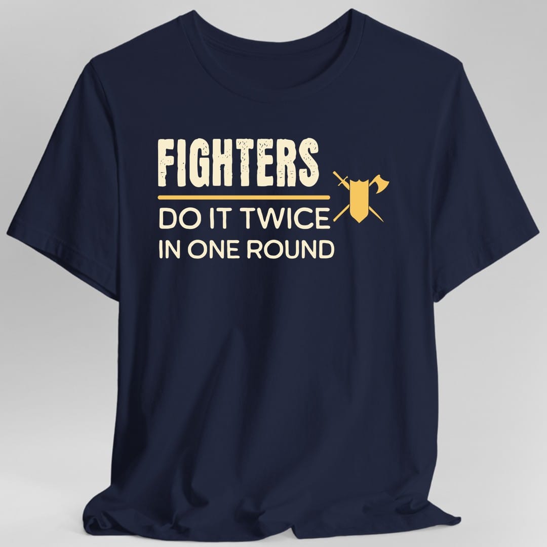 Camiseta de "Los luchadores de DnD lo hacen con estrategia"