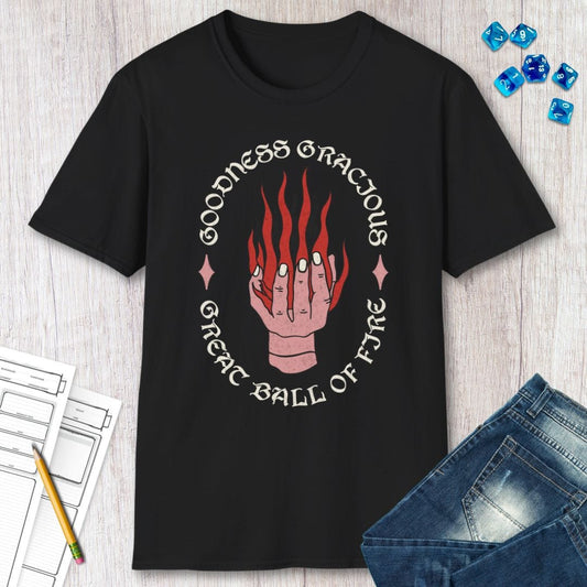 Camiseta del hechizo Bola de Fuego de D&D